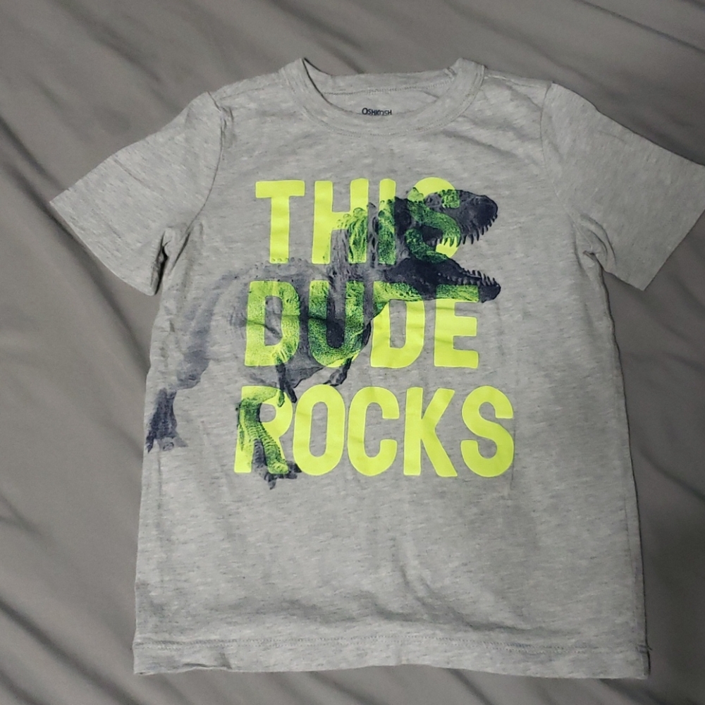Boys Dino Short Sleeved Tee Shirt